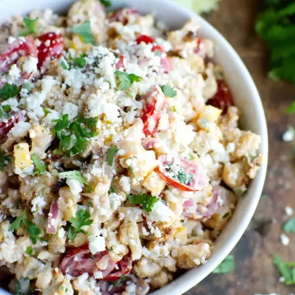 Keto Mexican Street Cauliflower Salad