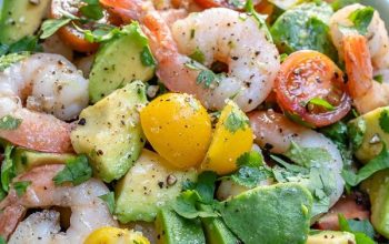 Shrimp + Avocado + Tomato Salad