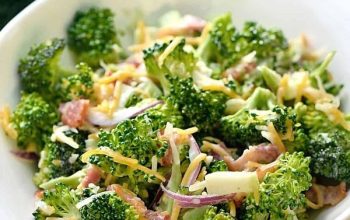 Keto Bacon and Broccoli Salad in Ranch Dressing