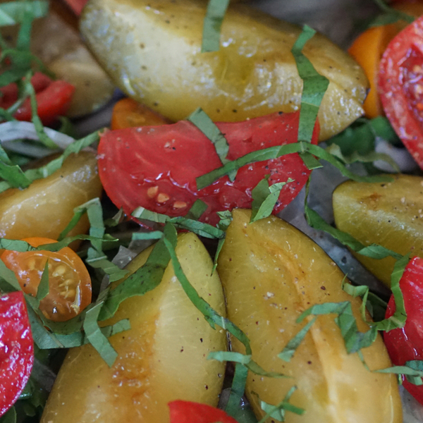 Plum and Tomato Salad
