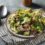Keto Broccoli Salad (Low Carb With Bacon Cheese)