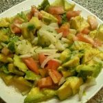 Chopped Tomato, Avocado, Onion Salad