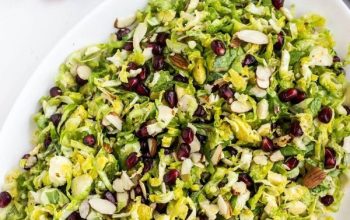 Brussels Sprout Pomegranate Salad