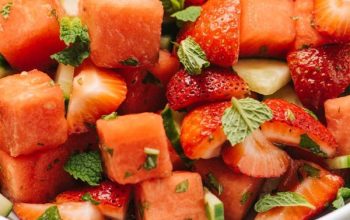 Strawberry Watermelon Cucumber Salad