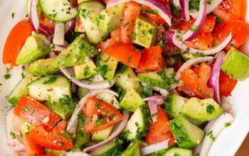 Cucumber Tomato Avocado Salad