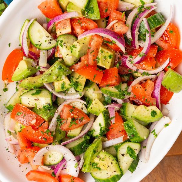 Cucumber Tomato Avocado Salad