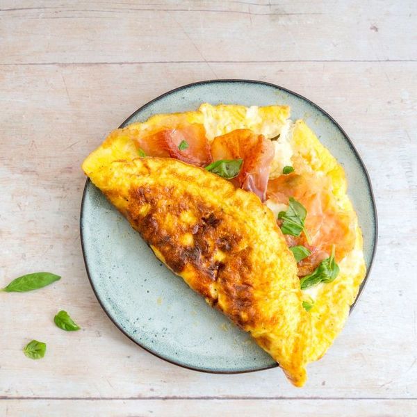 Keto Mascarpone and Prosciutto Omelette