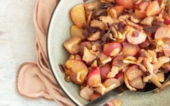 Keto Pan-Fried Bacon and Radishes