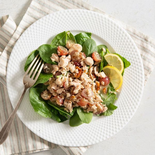 Tuna, Spinach, and Grape Salad