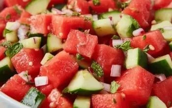 Watermelon Cucumber Salad Recipe