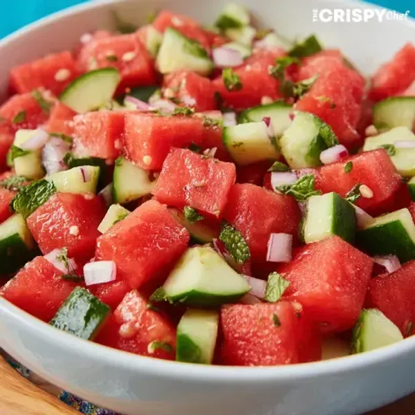 Watermelon Cucumber Salad Recipe