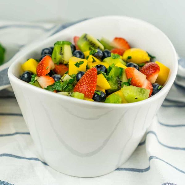 Fruit Salad with Honey Lime Dressing
