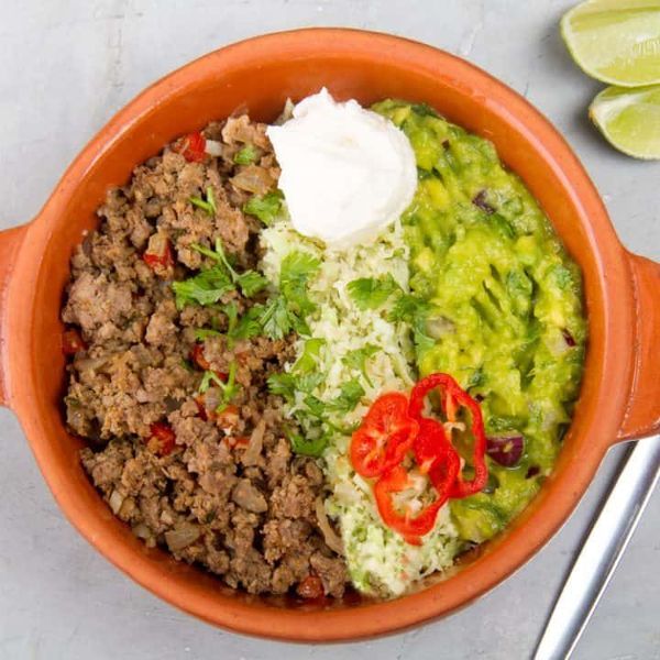 Low Carb Taco Salad – Easy Ground Beef Recipe