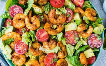 Shrimp + Avocado Taco Salad