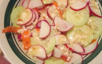 A Summer Event Radish Salad
