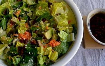 Easy Vegan Salad | Lettuce & Avocado Salad with Mustard Vinaigrette