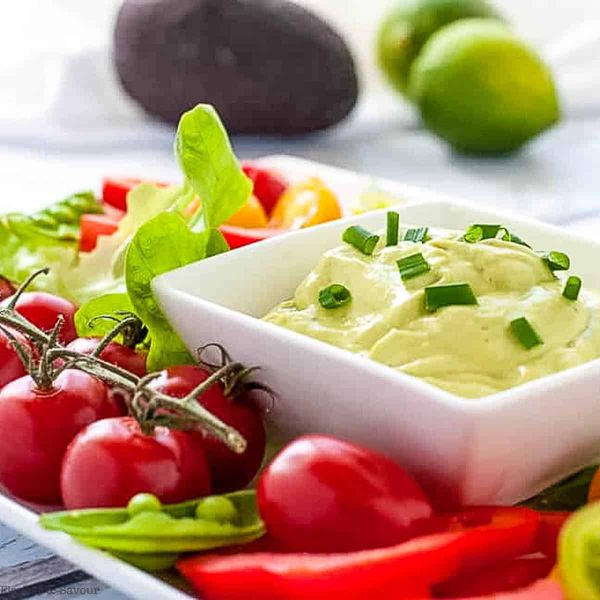 Mayo-Free Avocado Green Goddess Dressing