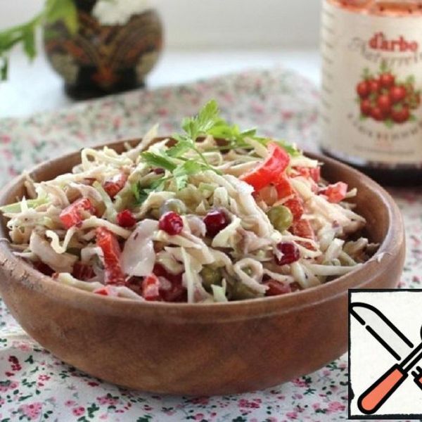 Cabbage Salad with Chicken Fillet Recipe