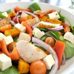 Roast Pumpkin and Chicken Balsamic Salad