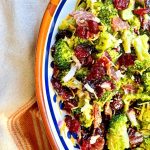 Broccoli Salad with Cranberries and Bacon