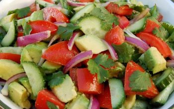 Tomato Cucumber Avocado Salad