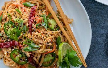 Cold Sesame Noodles w/ Hearts of Palm Noodles