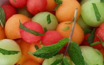10 minute Spring Mojito Fruit Salad