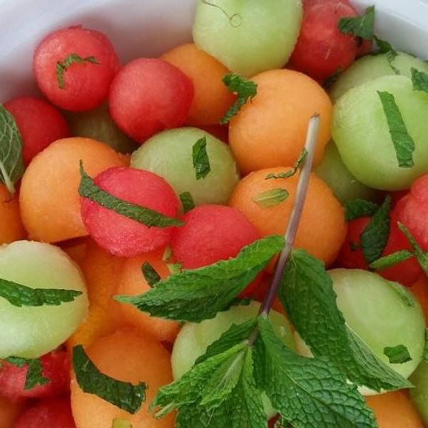10 minute Spring Mojito Fruit Salad