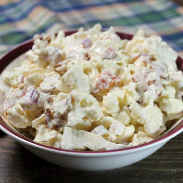 Keto Cauliflower Parmesan Salad