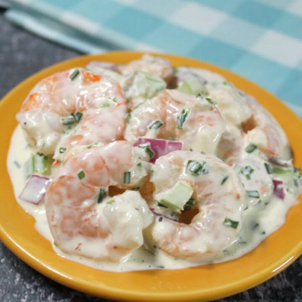 Keto Shrimp Salad with Chives