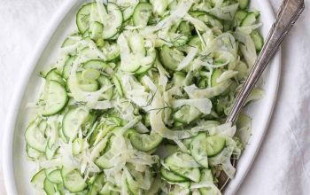 Shaved Cucumber Fennel Salad