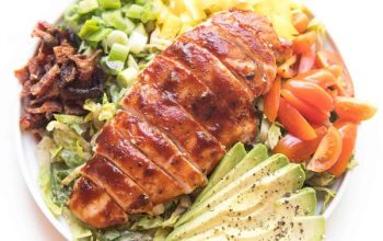 Whole30 + Keto BBQ Chicken BLT Salad