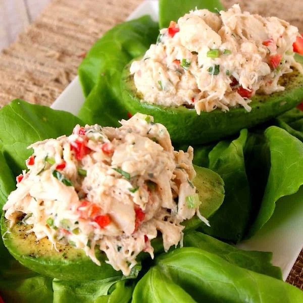 Crab Salad Stuffed Avocados