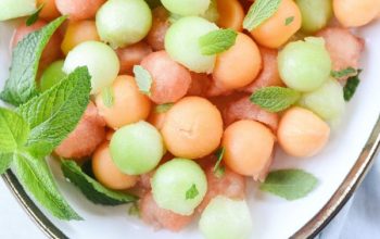 Melon Salad with Honey, Lime and Mint