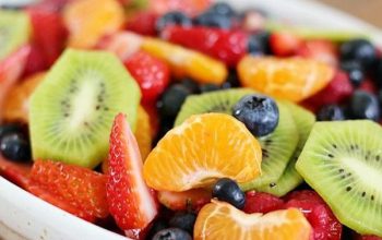 Fruit Salad with Honey Lime Dressing