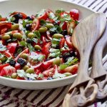 Tomato Salad With Olives + Coriander