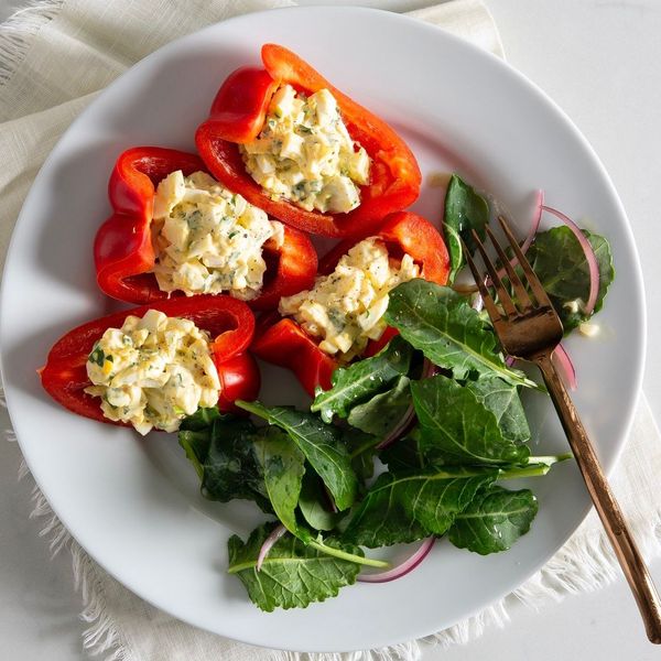Herbed Egg Salad-Stuffed Peppers