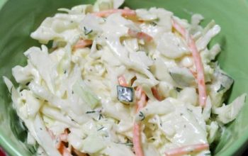 Keto Dill Pickle Coleslaw