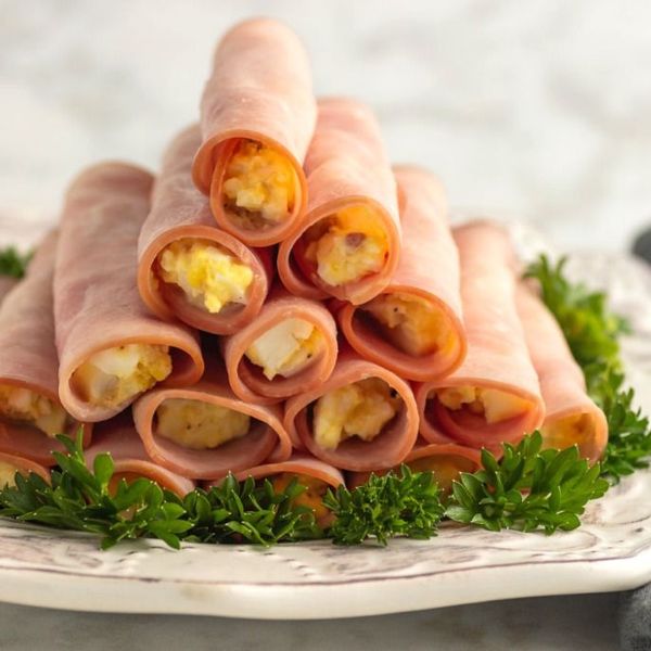 Keto Bacon Egg Salad Rolls