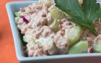 Keto Tuna Salad with Cucumber and Celery