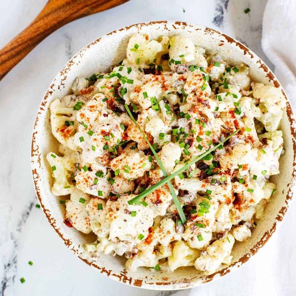 Keto Potato Salad with Cauliflower