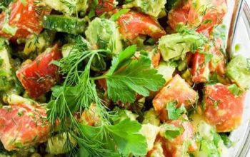 Keto Tomato Avocado Cucumber Salad