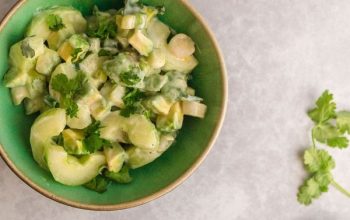 Keto Simple Cucumber and Avocado Salad