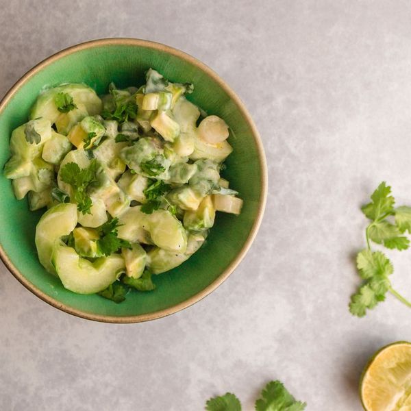 Keto Simple Cucumber and Avocado Salad
